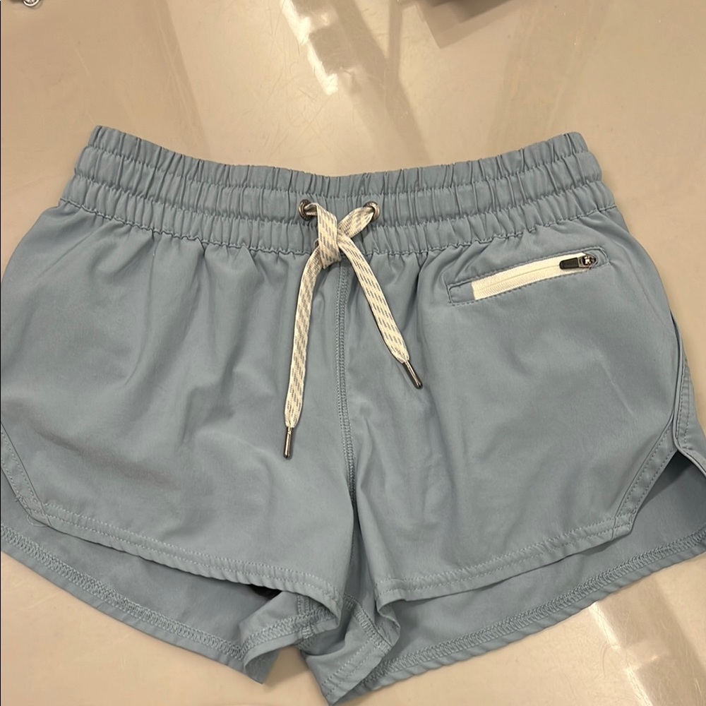 Vuori Light Blue Athletic Shorts